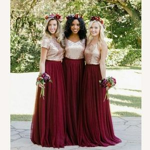 Revelry Clara Chiffon Maxi Skirt